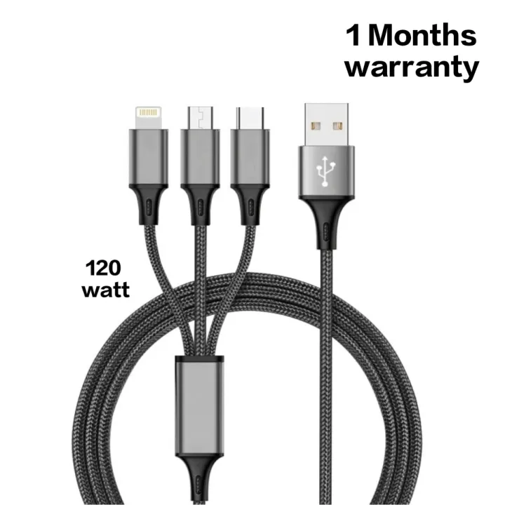 With%20Warranty%203%20in%201%20Cable%2020/30%20/65%20/%20120%20Watt%20%20Max%20Support%20Usb%20Type%20A%20To%20Type%20Micro%20/%20B%20/%20C%20/%20Lightning%20%20Cable%20-%20Image%202