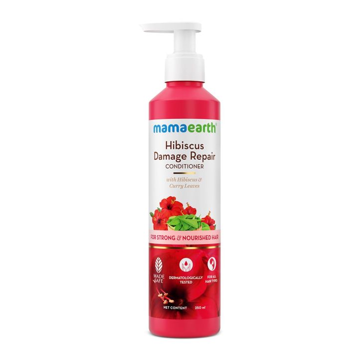 Mamaearth Hibiscus Damage Repair Conditioner With Hibiscus & Curry Leaves for Strong & Nourished Hair- 250ml