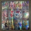 Wenefang 2024 English Language Version Pokemon Cards 100Pcs Pokemon Cartas Fashion 38 V 59MAX GX Children Battle Game Tag Team Shining Vmax. 