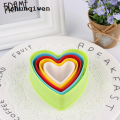 Ashunqiwen 5 Pcs - Multi Color 5pcs/set Cookies Cutter Frame Fondant Biscuit Cake Mould DIY Star Chirstmas Tree Round Heart Flower Mold Cookie Maker. 