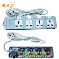 Urja (984-2M) 4 Port Surge Protector – 100% Copper, 4000W (16A) 3 Pin Extension Multiplug with Earthing, Individual Switches & LED Indicator. 