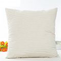 Pack of 4, Corduroy Soft Solid Christmas Decorative Square Throw Pillow Covers Set Cushion Case for Sofa Bedroom Car. 