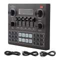 V9 Live Sound Card Bt Accompaniment Audio Mixer With Sound Effects Broadcasting Recording. 