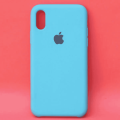 Sky Blue Apple iPhone X Mobile Silicone Case/Cover. 