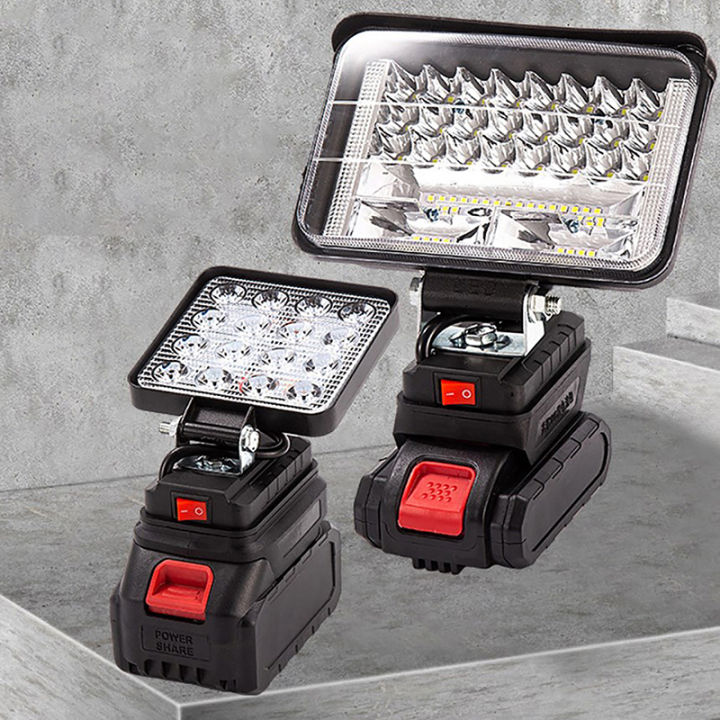 For Makita 18V Li-ion Battery LED Work Light 3/4 Inch Flashlight Portable Emergency Flood Lamp Camping Lamp Phantom Super Store