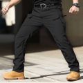 Pant Multi Pocket Tactical Stylish Stretchable Waterproof Softshell Outdoor Men's Cargo Trouser. 
