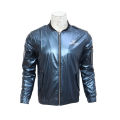 Ice Blue Color Front Zipper Jacket For Men. 