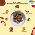 Nibble Dog Treats - Chicken Lvr and Apple treats - 450gm. 