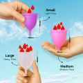 Pee Safe Reusable Menstrual Cup for Women – Medical Grade Silicone Period Cup (Medium). 