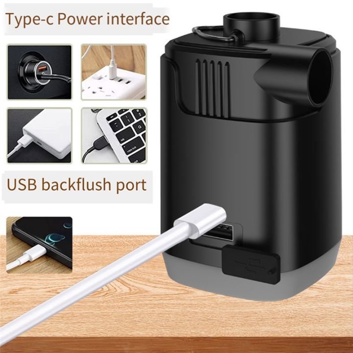 JAERBEE%20Portable%20Mini%20Air%20Pump%20for%20Inflatables:Build%20in%204000MAh%20Battery%20Rechargeable,%202%20Inflation%20Mode%20Stronger/Normal%20-%20Image%205