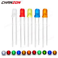 Diffused 3mm Led Diode Kit White Red Green Blue Yellow Orange 2V 3V Bulb Light Emitting Assortment Set Diy Arduino Circuit. 