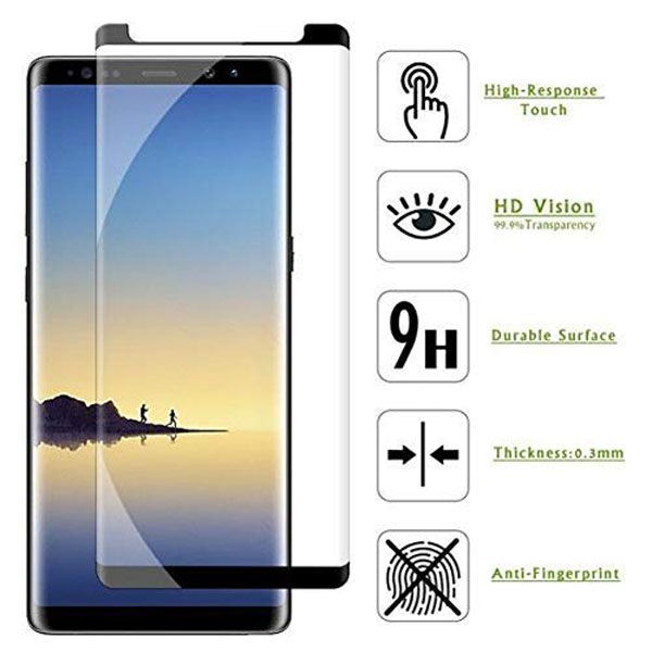 Samsung Note 9  Full Glue Full Curve Tempered Glass With Finger Sensor Holee