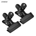 Multifunctional Photography Metal Clamp with Rotatable Ball Head for Cameras Tripods. 