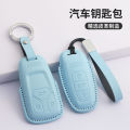 Suitable for Audi A4L key sleeve Q5L car A5 buckle A6L A3 Q3 Q2L Q7 A8 A7L blue q4etron female. 