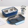 HC6529A Bento Stainless Lunch Box Set with Utensils - Complete Lunch Set. 