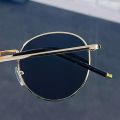 Best Quality Golden Frame Round Sunglasses For Men - Black | Fashion Golden Frame Round Sunglasses For Men. 