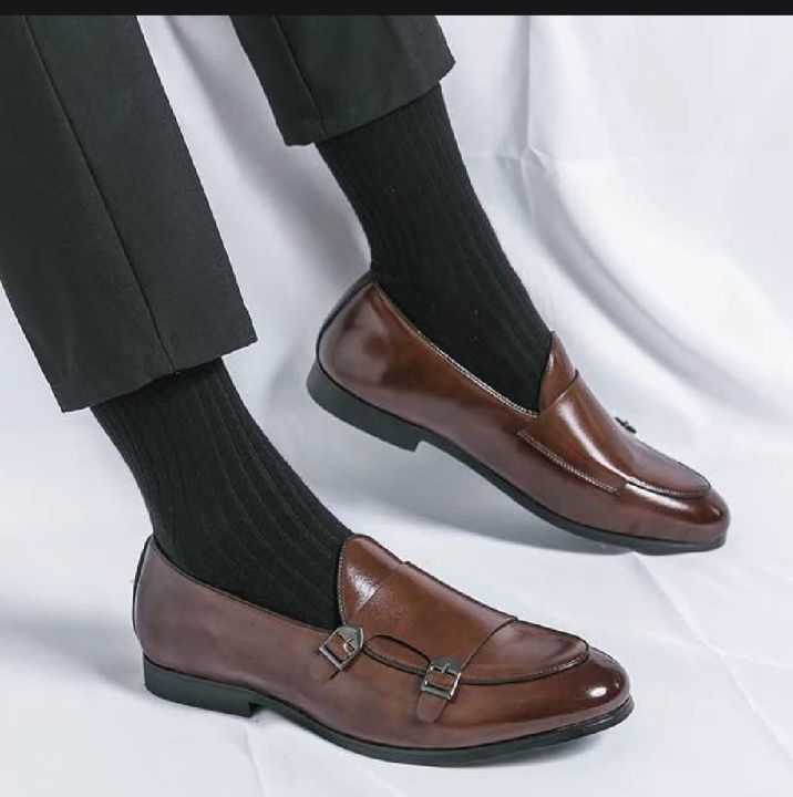 Men's%20Brown%20Leather%20Loafers%20Shoes%20Slip-On%20round%20Toe%20Soft%20Leather%20Comfortable%20Breathable%20Lined%20Lightweight%20Rubber%20Outsole%20-%20Image%203