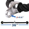 TWEXQNY 2X Tricep Pull Down Rope 36 Inches with Snap Hook, Fitness Attachment Cable Machine Pulldown Rope for Home Gym. 