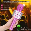 Kids Microphone for Singing, Wireless Bluetooth Karaoke Microphone for Adults, Toys for Boys Girls Gift for Birthday Party. 