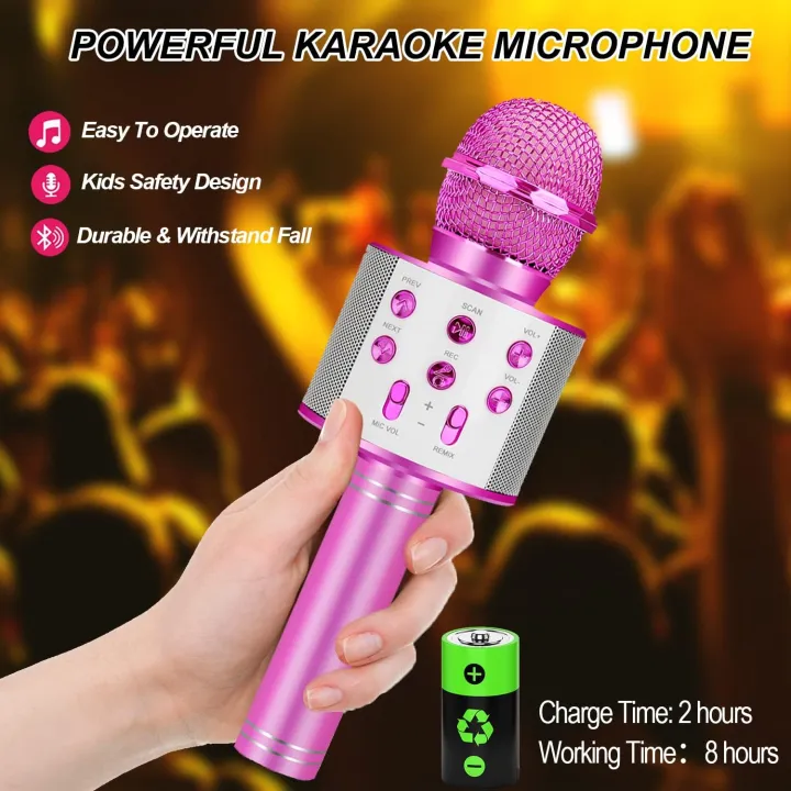 Kids%20Microphone%20for%20Singing,%20Wireless%20Bluetooth%20Karaoke%20Microphone%20for%20Adults,%20Toys%20for%20Boys%20Girls%20Gift%20for%20Birthday%20Party%20-%20Image%203