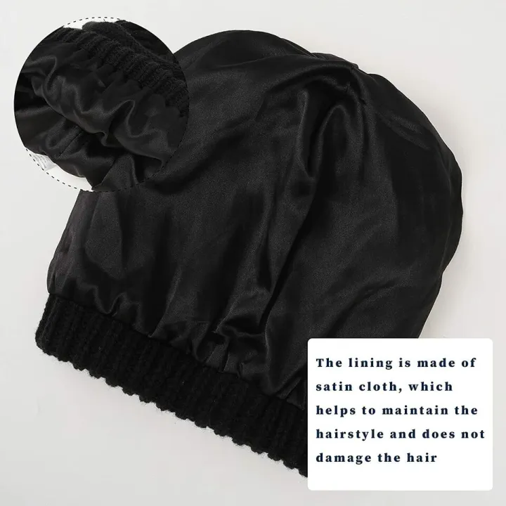 ANX%20Fashion%20Woolen%20Beanies%20For%20Women%20With%20Silk%20Interior/%20Winter%20Essential/Satin%20Silk%20-%20Image%203