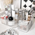 Desktop Five-grid Storage Box Transparent Trapezoidal Acrylic Storage Box Yao Store. 