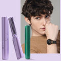 Portable Wireless Electric Hair Brushes Heating Straight Curly Negative Ion Hot Straightener Comb USB Charge Home Travel Women. 