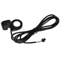 Electric Bicycle Horn Switch Button Scooter Horn Signal Switch Parts Accessories Button Cable Length: About 150cm. 