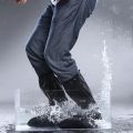Rainproof Shoe Cover With Zipper For Men And Women. 