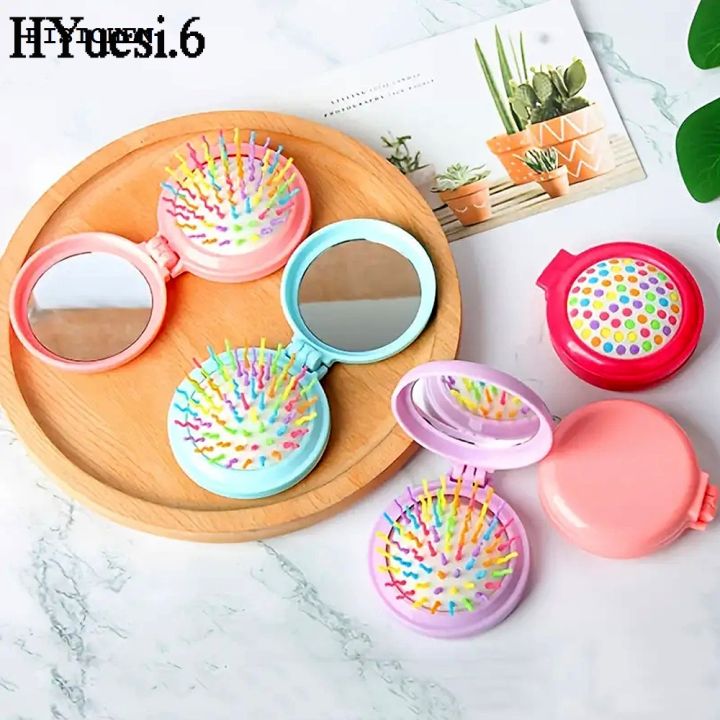 DISICHEN%20Original%20Mini%20Foldable%20Round%20Massage%20Hair%20Comb%20Travel%20Multifunctional%20Compact%20Hair%20Brush%20With%20Mirror%20For%20Women%20Girls%20Styling%20Tools%20-%20Image%206