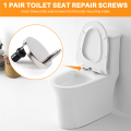 NAMUNY 2pcs New Sets Toilet Seat Screws Top Fix Hinge Pack Repair Tool Replacement. 