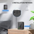 (GGBR) 3X 5 In 1 Air Quality Monitor TVOC HCHO Temperature Humidity CO2 Meter, USB Rechargeable CO2 Detector Black. 