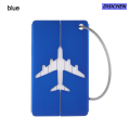 DISICHEN 【Must-Have Gadgets】 Reusable Metal Travel Luggage Tags Aluminium Suitcase Labels with Ropes Bag Tag Stainless Steel Loop Name ID Card for Suitcase. 