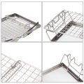 Folding Camp Stove Toaster Stainless Steel Bread Toaster Rack for Camping Backpacking Picnic. 