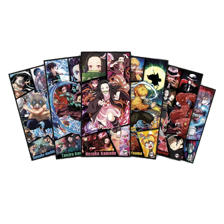 Demon%20Slayer%20Anime%20Poster%20Set%20Of%20Nezuko%20Tanjiro%20Zenitsu%20Inosuke%20Muzan%20Akaza%20Collectible%20-%20Anime%20Posters%20%7C%20-%20Image%204