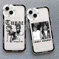 Rapper 2pac Singer Tupac Phone Case for Iphone 11 12 Mini 13 15 Pro Max 16 14 7 8 Plus X XS XR Soft Shockproof Back Cover Funda. 
