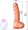 Realistic Vibrator Suction Cup Dildo with Wireless Remote Control. 