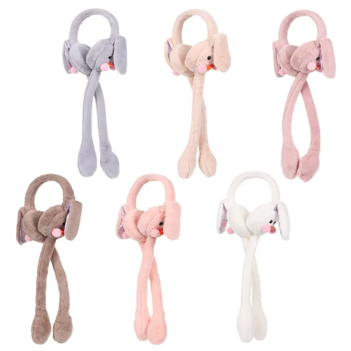 Cycling%20Cute%20Soft%20Headband%20Ladies%20Children%20Winter%20Rabbit%20Ears%20Moving%20Ears%20Plush%20Earmuffs%20Warm%20Earmuffs%20-%20Image%205