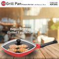 Hawkins Grill Pan, Non Stick Die Cast Grilling Pan with Glass Lid. 