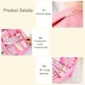 Canvas Pencil Case Trendy Beige/Green/Pink/Blue/Black 23.5*5.3*17cm Pen Bag Dopamine Girls Pencil Case for School Supplies Stationery Storage Students Teenagers Gift Option. 