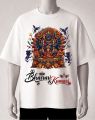 Bhairav & Kumari Traditional Printed T-Shirt – Cream, Maroon, White, black, brown, blue. 