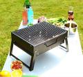Chrome Plated Portable Outdoor Steel Collapsible Barbeque Grill. 