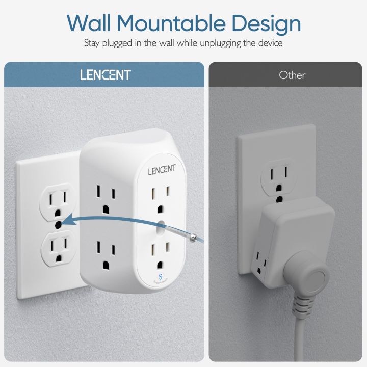%E3%80%90Buy%20with%20eyes%20closed%E3%80%91LENCENT%20Multi%20Plug%206%20Outlet%20Extender,%20Surge%20Protector%20Wall%20tap,%20Power%20Strip%203-Side%20Widely%20Spaced%20Adapter%20Plug%20Extension%20Multiple%20Charger%20Expander,%20Mountable%20Wall%20Splitter%20for%20Home%20Travel%20-%20Image%203