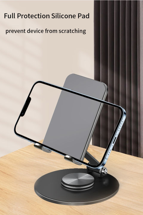 Mobile%20Phone%20Stand%20for%20Desk/Bed,%20360-Degree%20Rotating,%20Adjustable%20Foldable%20Cell%20Phone%20Holder,%20Aluminum%20Office%20Desk%20Accessories%20-%20Image%2010