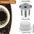 Reusable K Cups for , K Cup Reusable Coffee Pods & Filter Replacement for 2.0 1.0 Coffee Maker Machine. 