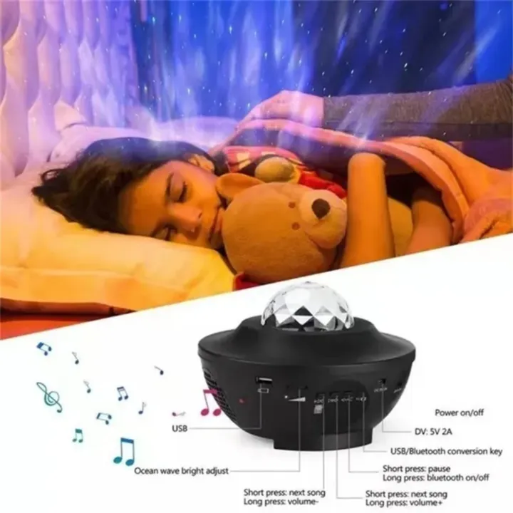 Galaxy%20Night%20Light%20Music%20Water%20Wave%20Projector%20Lamp%20Bluetooth%20Player%20Remote%20Control%20USB%20Powered%20Sound-Activated%20-%20Image%205