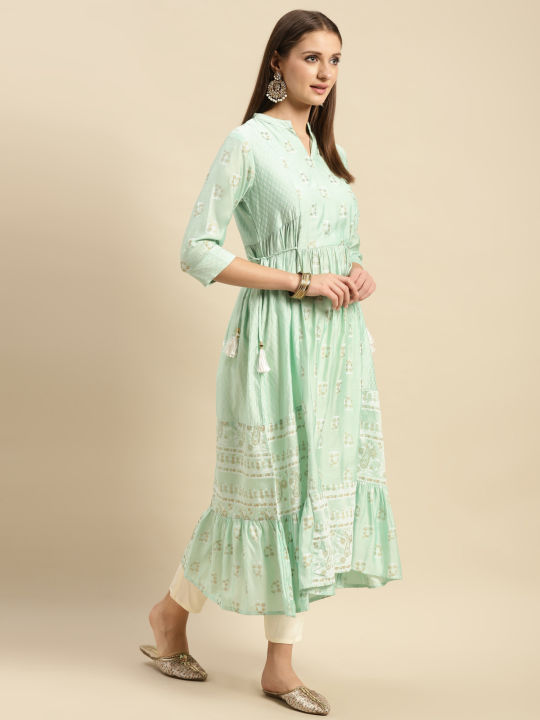 Kiva%20Printed%20Calf%20Length%20Partywear%20Flared%20Kurtha%20for%20Women%20-%20Image%204