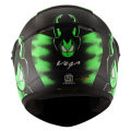 Vega Cliff Devil Gloss Black Neon Green Helmet. 
