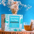 Spearmint Mint Tea Bags | 20 Pure Spearmint Tagless Tea Bags | Aids In Hormonal Balance. 