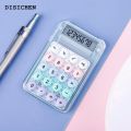 DISICHEN Profesional Mini Pocket Calculator Portable Handheld Calculator with Lcd Display Big Round Button for Student Exam Study Office Work Mini. 